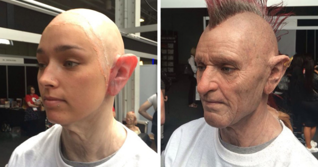 Makeup Artist Μεταμόρφωσε Νεαρή Κοπέλα σε Γέρο Punk και το Αποτέλεσμα είναι Εξωπραγματικό!